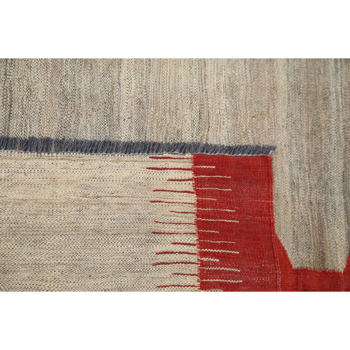Kafkaas 5x6 Hand Woven Washable Wool Rug - Colorful