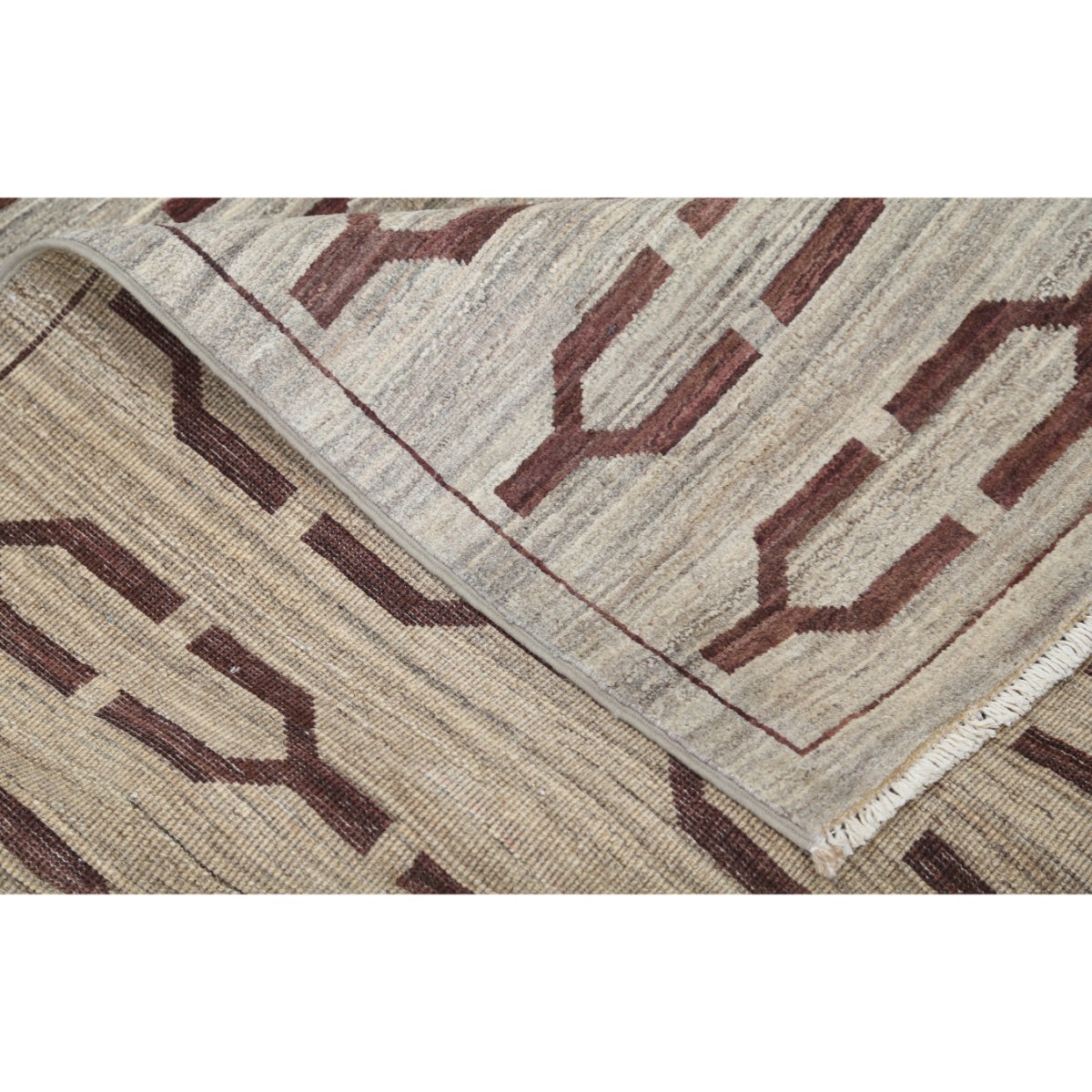 Modcar 5x7 Handmade Double Knotted Washable Wool Rug - Colorful