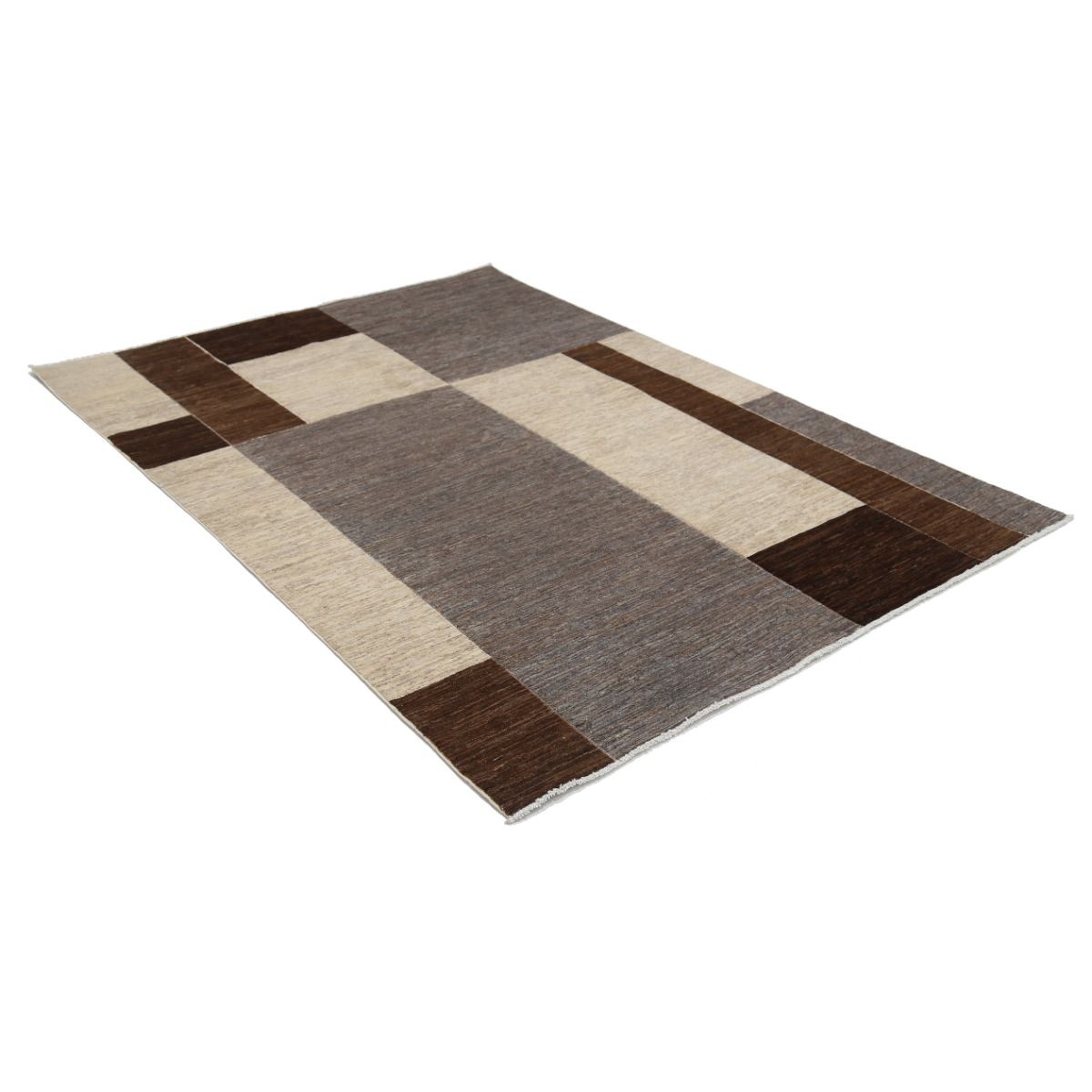 Modcar 5x8 Handmade Double Knotted Washable Wool Rug - Colorful