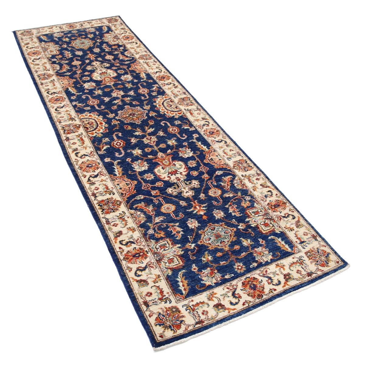Ziegler 3x8 Handmade Double Knotted Washable Wool Runner - Colorful