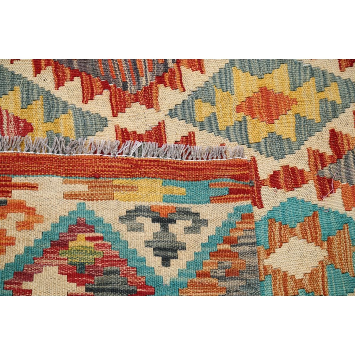Maimana 7x10 Hand Woven Washable Wool Rug - Colorful