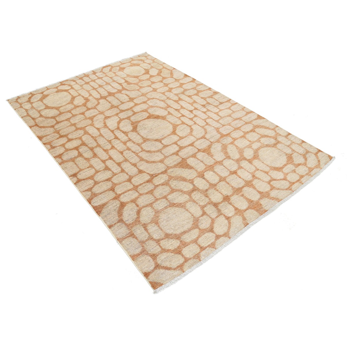 Modcar 5x7 Handmade Double Knotted Washable Wool Rug - Colorful
