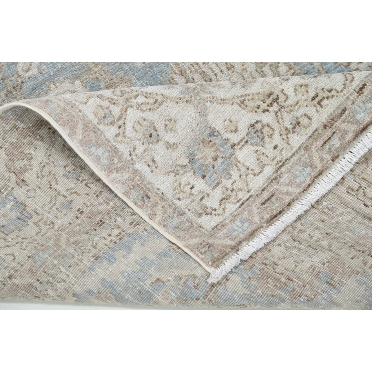 Serenity 4x6 Handmade Double Knotted Washable Wool Rug - Soft Hues