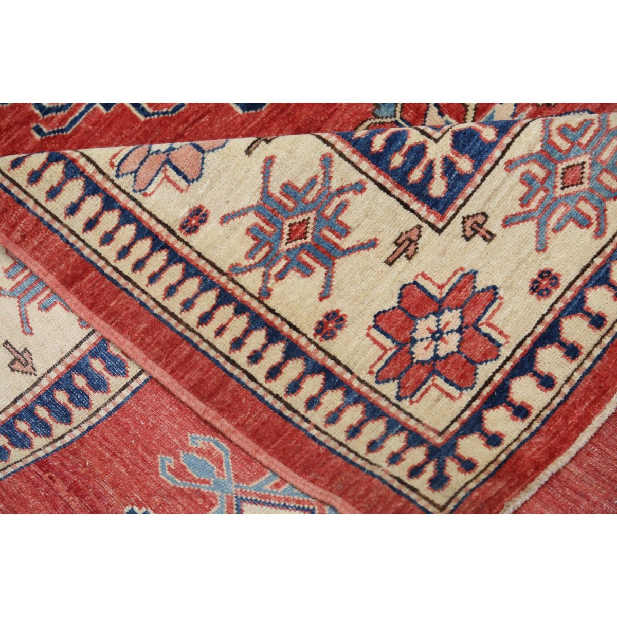 Kazak 6x8 Handmade Double Knotted Washable Wool Rug - Colorful
