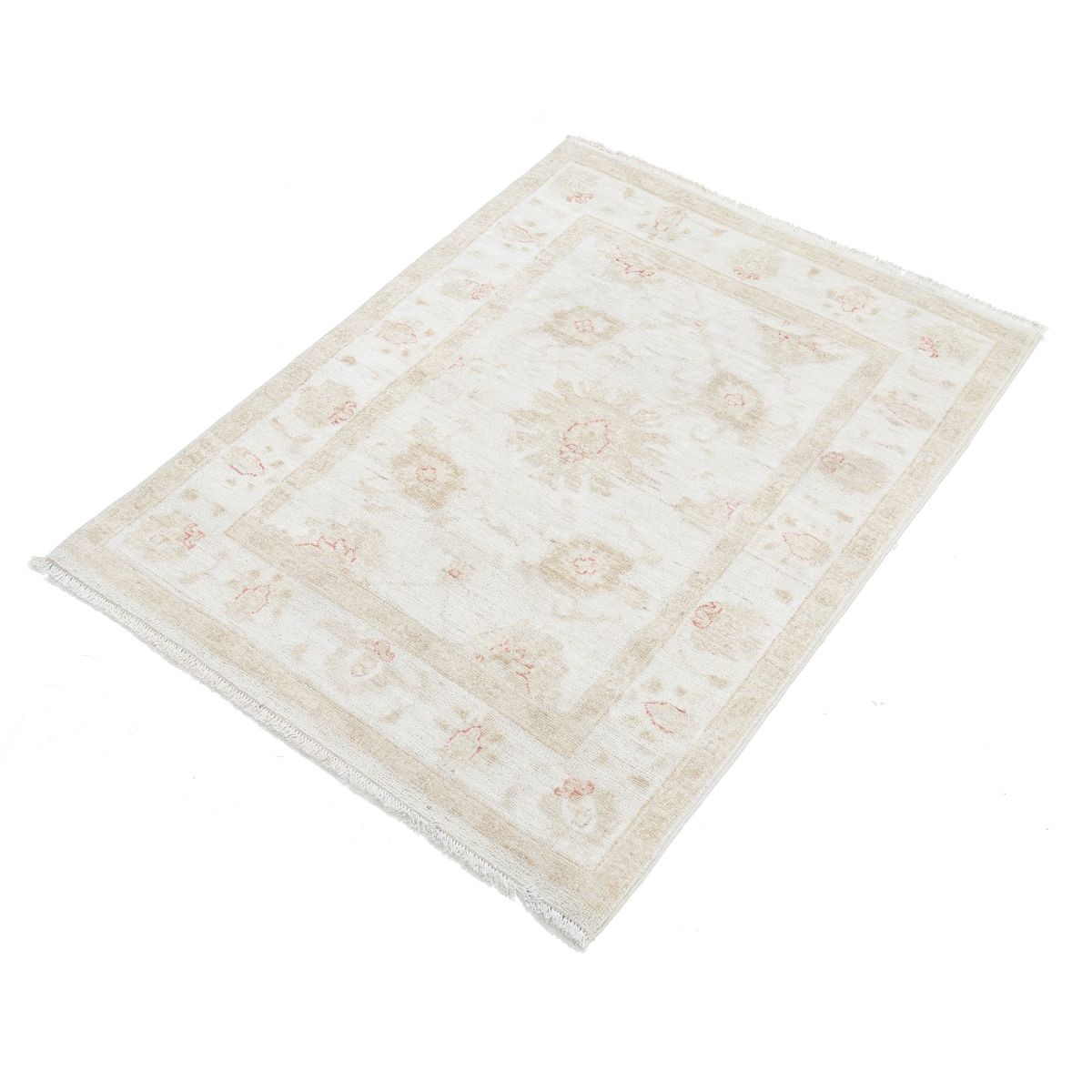 Serenity 3x4 Handmade Double Knotted Washable Wool Rug - Soft Hues