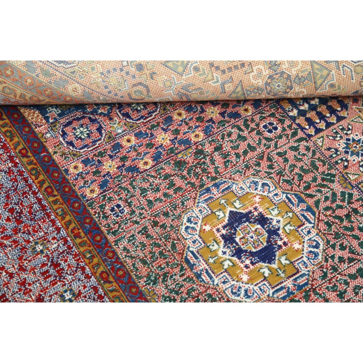Gulshan 8x12 Machine-Made Washable Wool Rug - Colorful