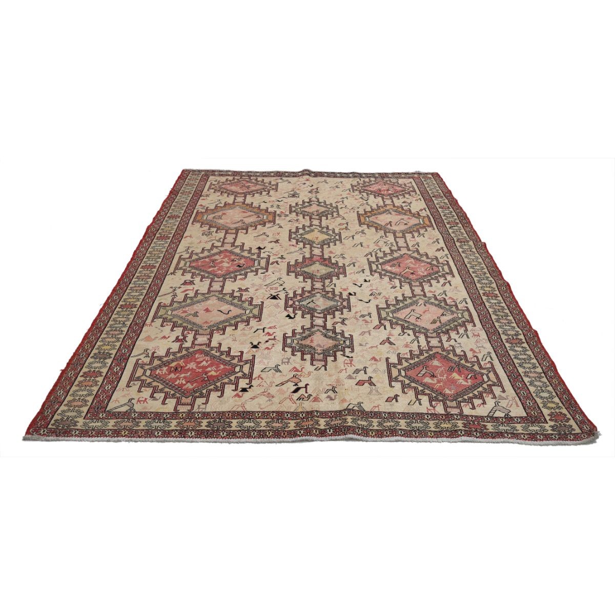 Silki 7x9 Hand Woven Washable Silk Rug - Colorful