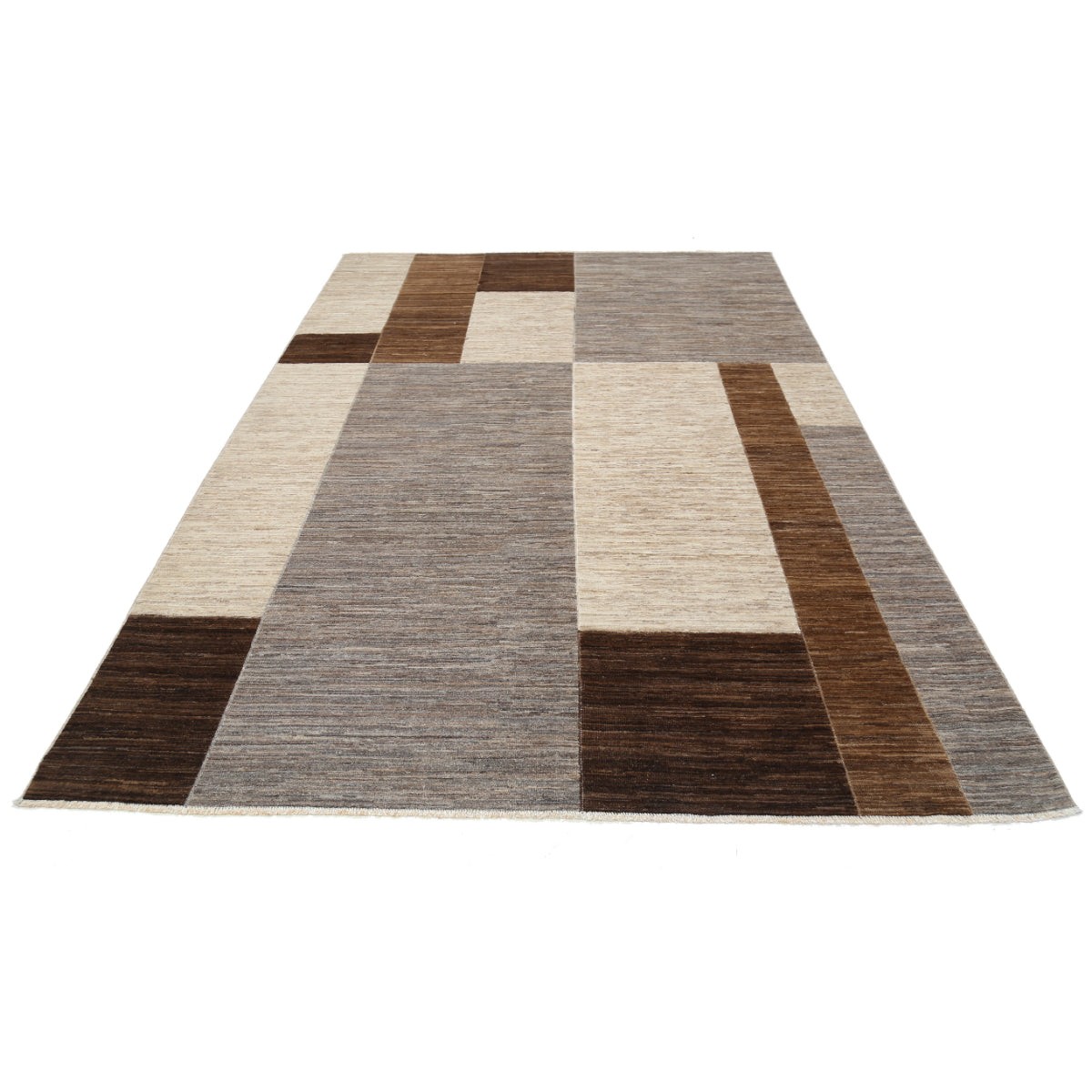 Modcar 7x10 Handmade Double Knotted Washable Wool Rug - Colorful