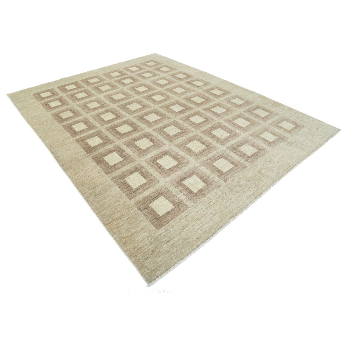 Modcar 8x10 Handmade Double Knotted Washable Wool Rug - Colorful