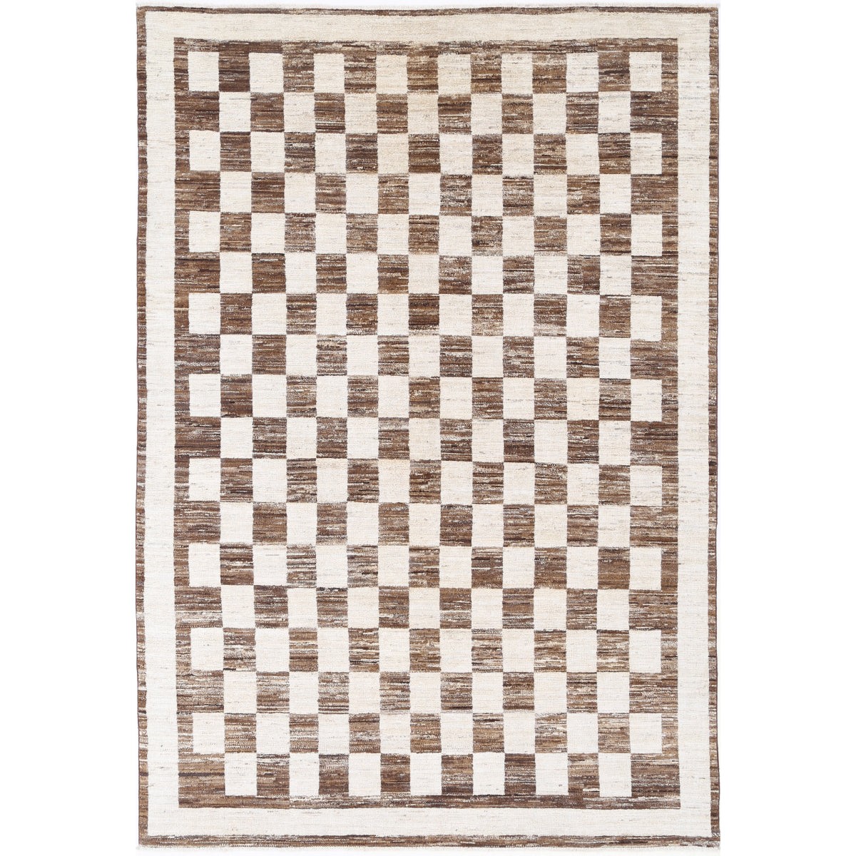Modcar 6x9 Handmade Double Knotted Washable Wool Rug - Colorful