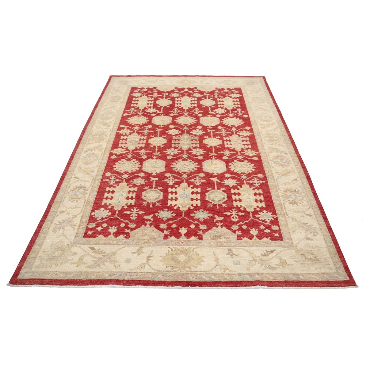 Ziegler 6x8 Handmade Double Knotted Washable Wool Rug - Colorful
