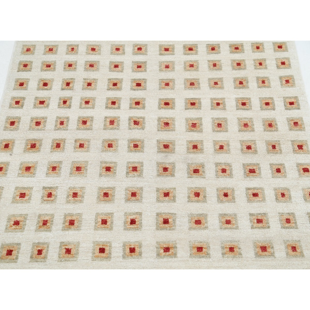 Modcar 3x5 Handmade Double Knotted Washable Wool Rug - Colorful