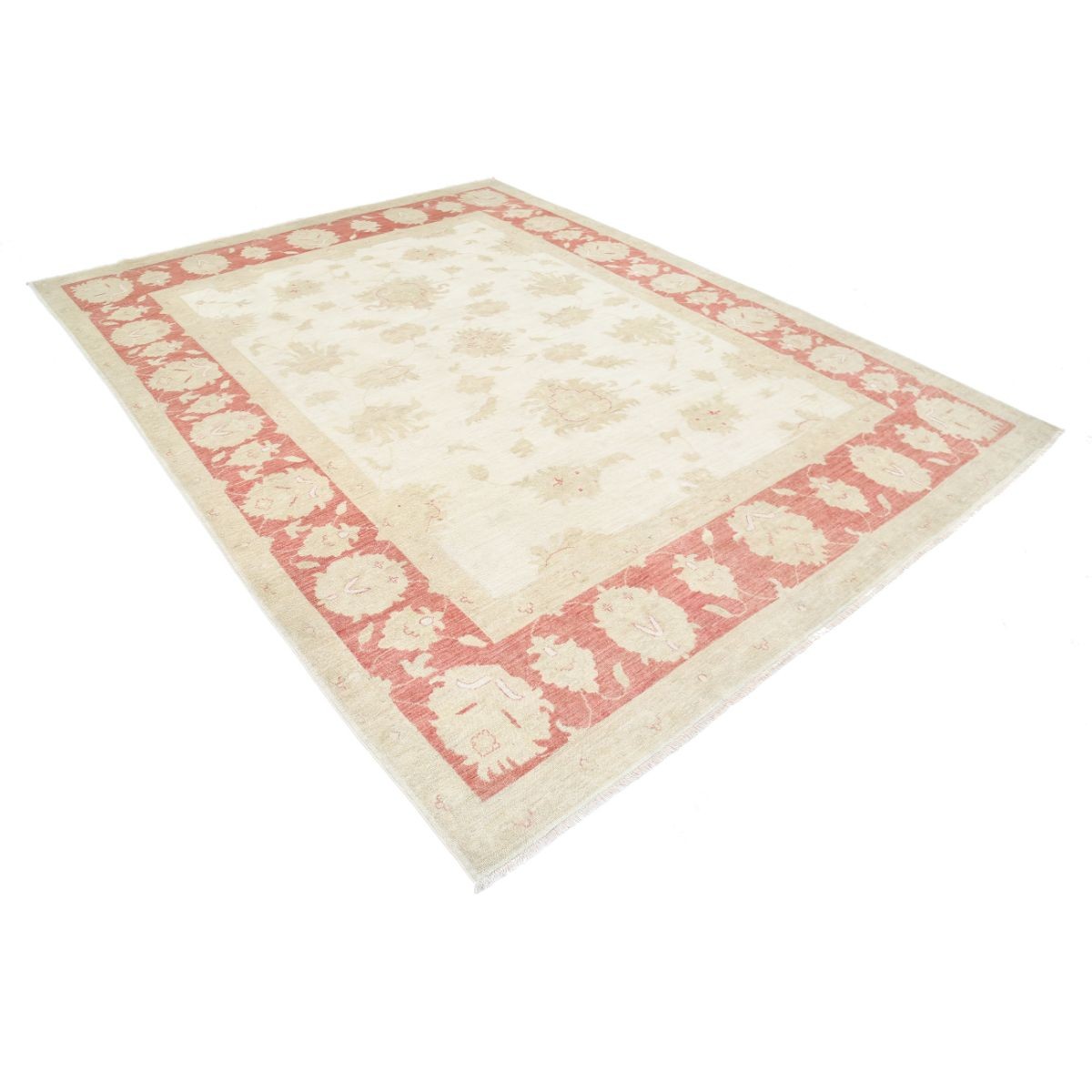 Ziegler 8x10 Handmade Double Knotted Washable Wool Rug - Soft Hues