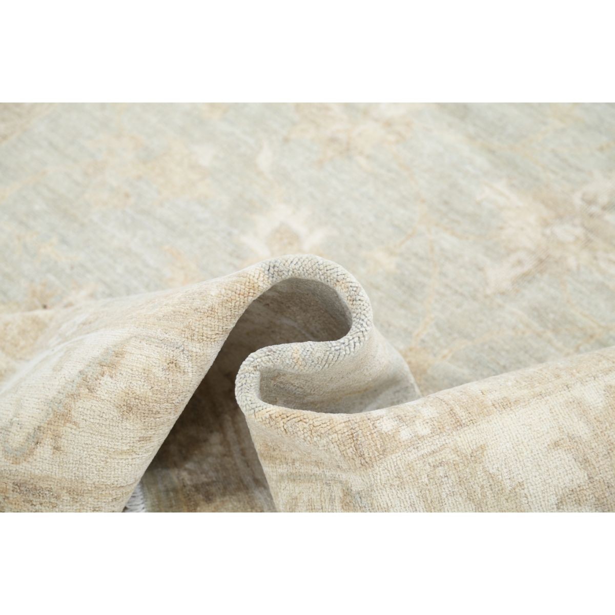 Serenity 6x8 Handmade Double Knotted Washable Wool Rug - Soft Hues