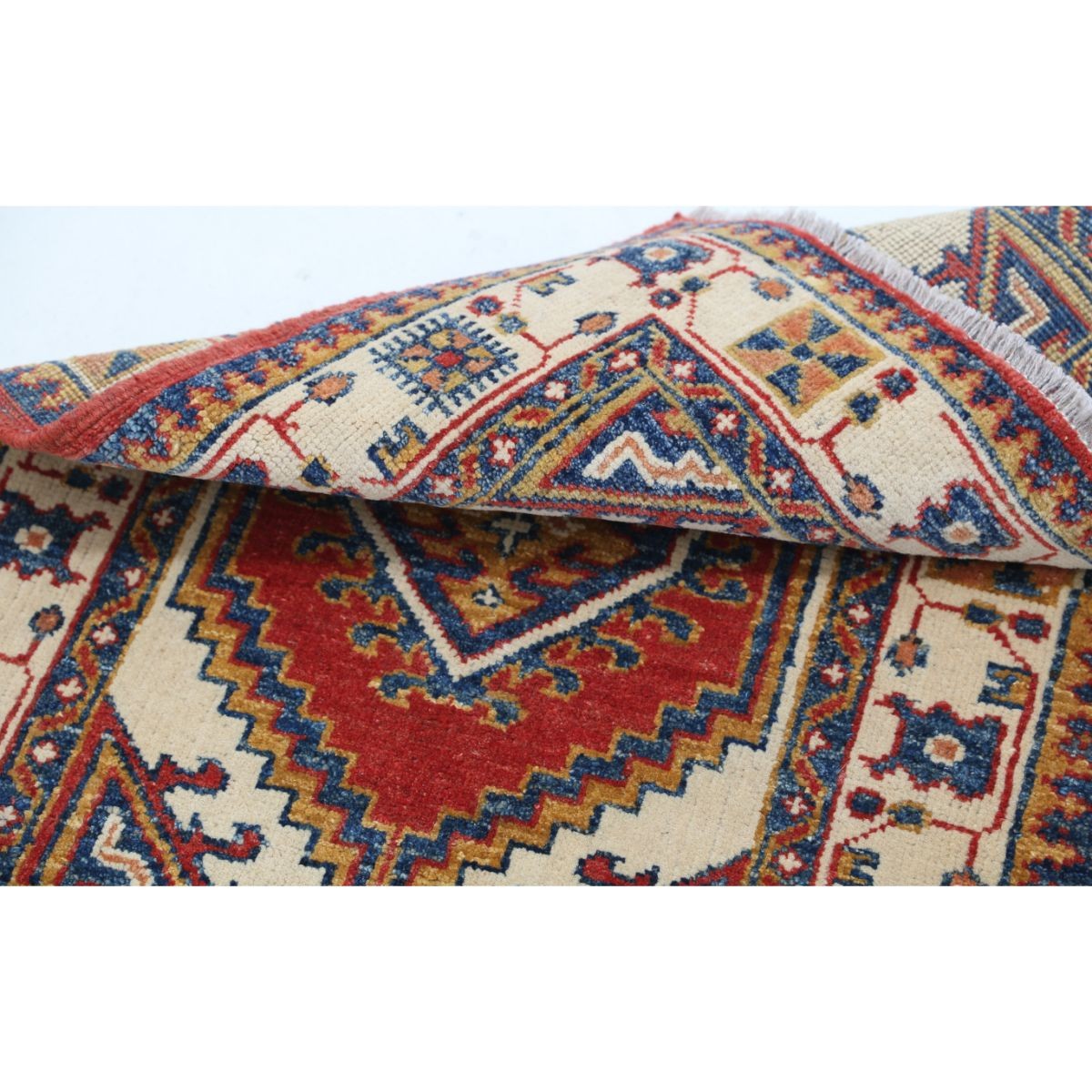 Revival 2x3 Handmade Double Knotted Washable Wool Rug - Colorful
