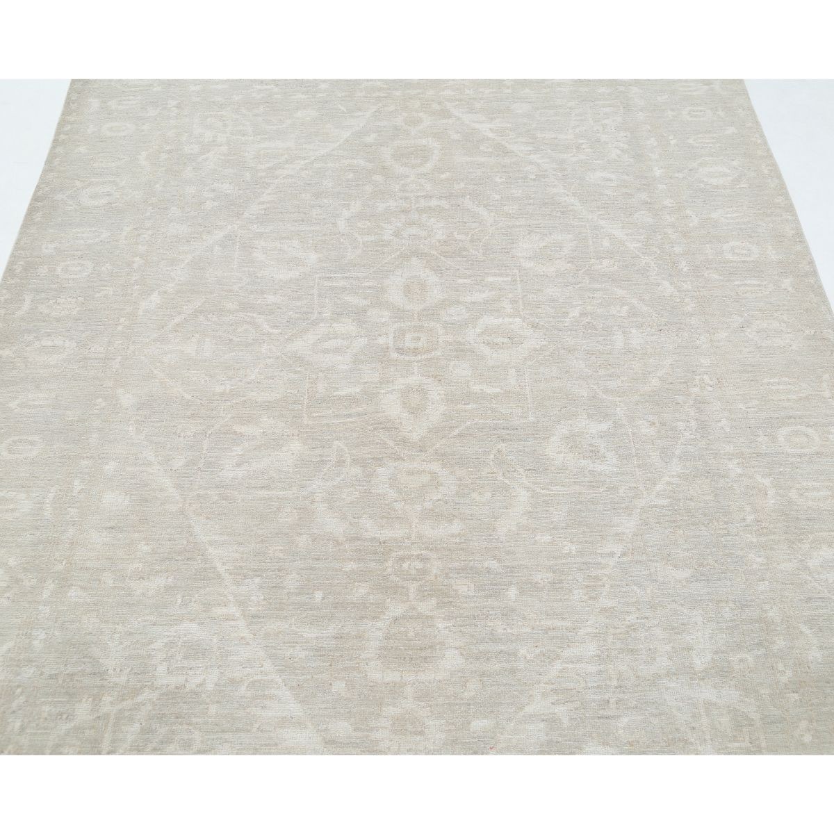 Serenity 6x7 Handmade Double Knotted Washable Wool Rug - Soft Hues