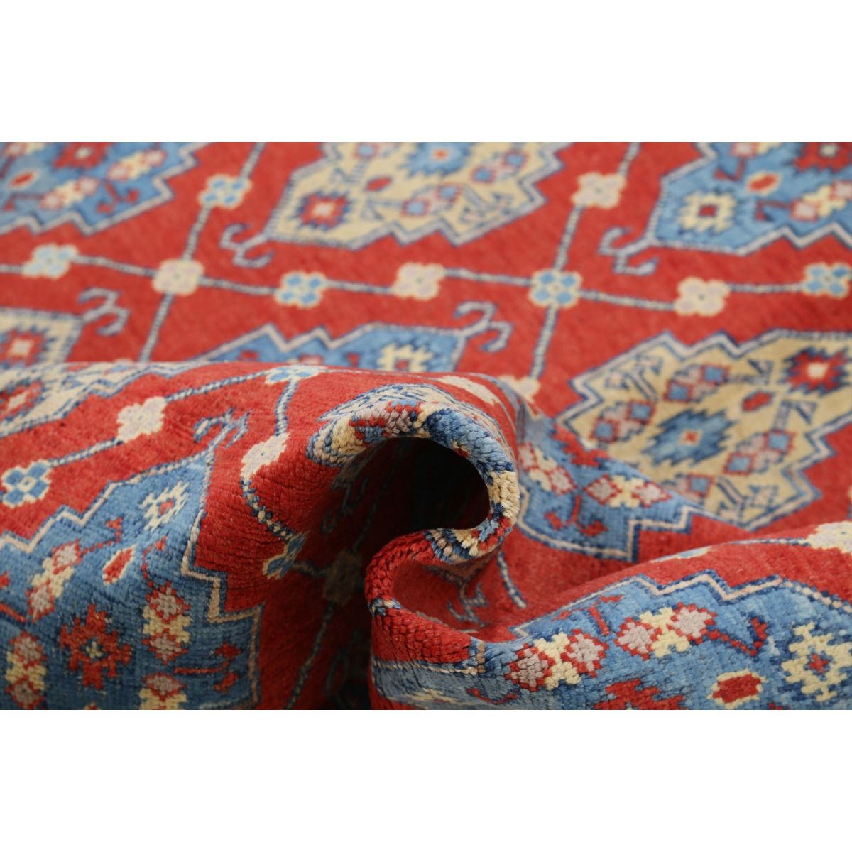 Revival 6x8 Handmade Double Knotted Washable Wool Rug - Colorful