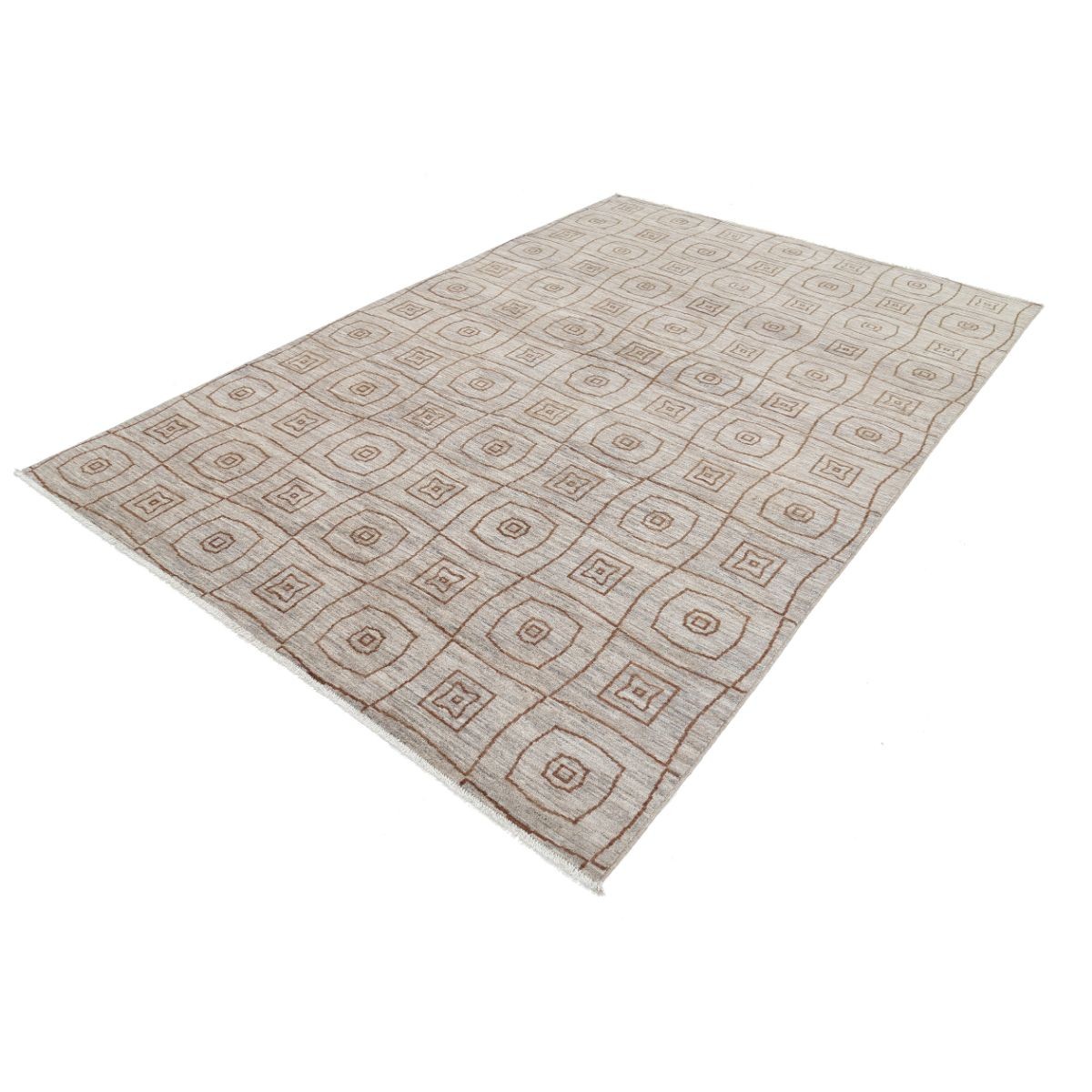 Modcar 7x10 Handmade Double Knotted Washable Wool Rug - Colorful