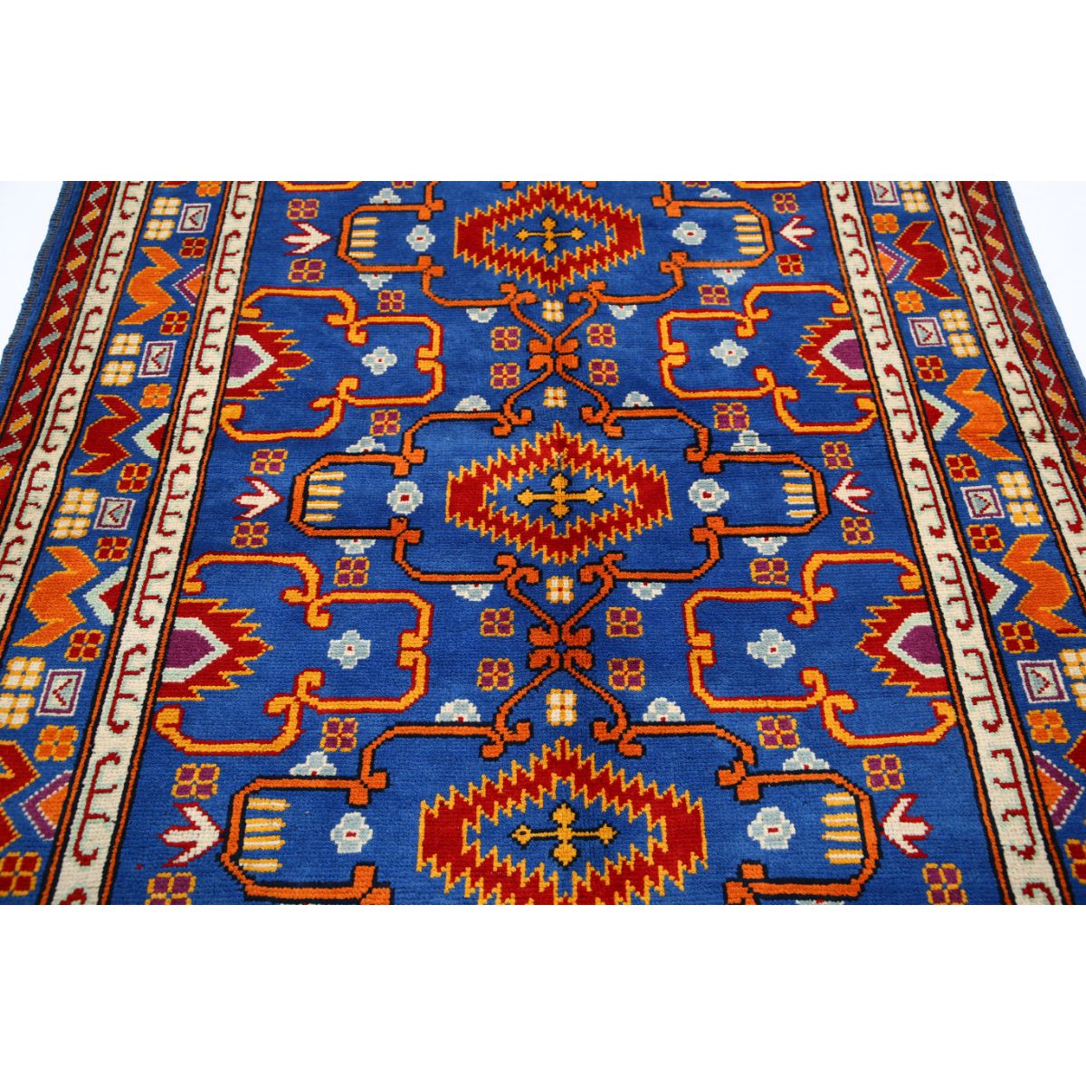 Revival 6x8 Handmade Double Knotted Washable Wool Rug - Colorful