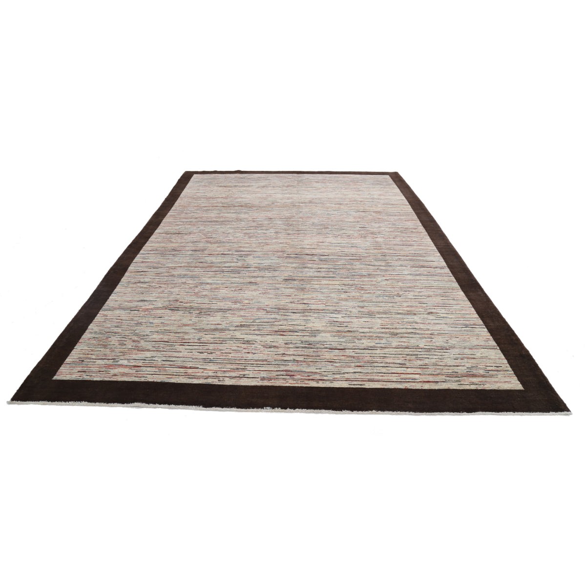 Modcar 9x12 Handmade Double Knotted Washable Wool Rug - Colorful