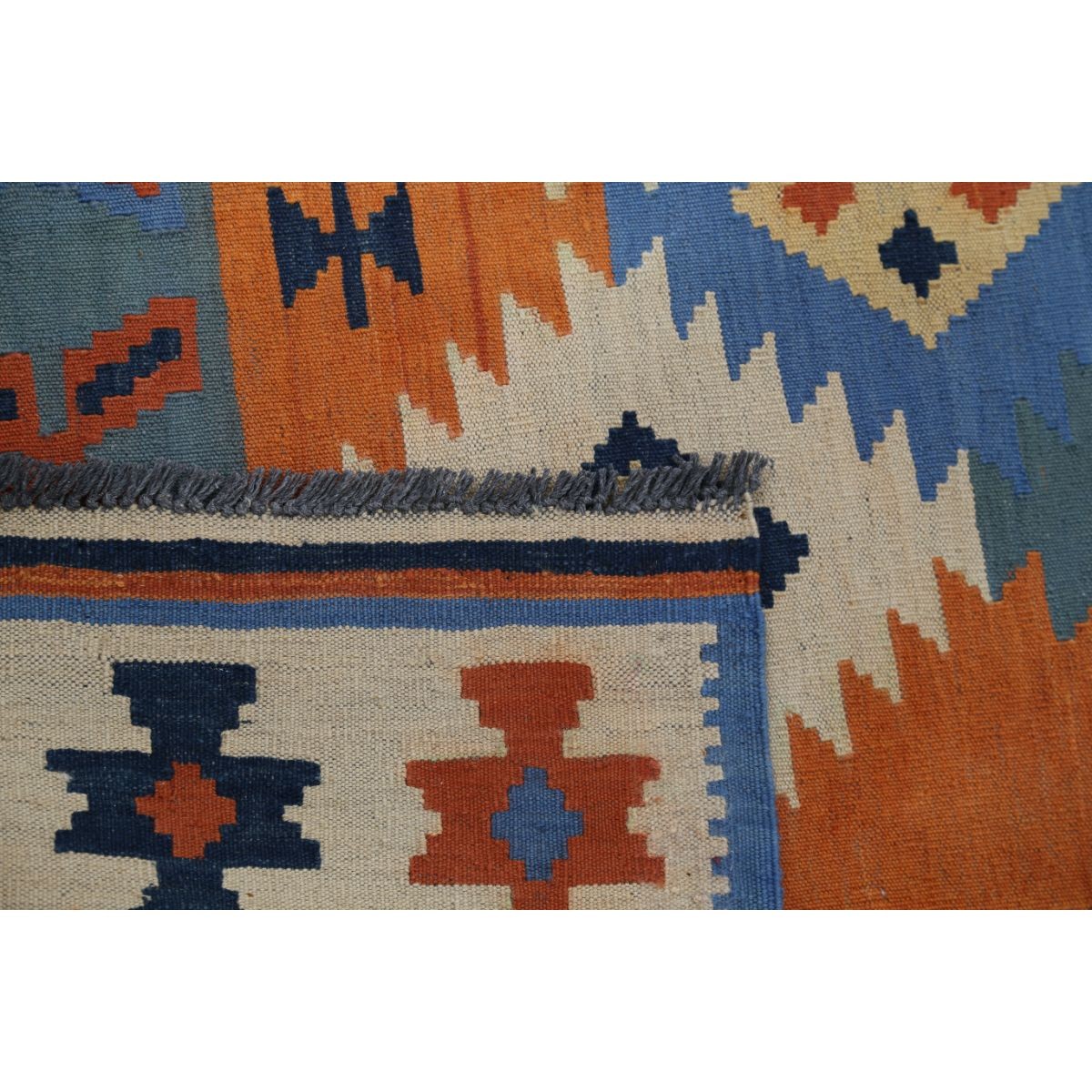 Kafkaas 5x7 Hand Woven Washable Wool Rug - Colorful