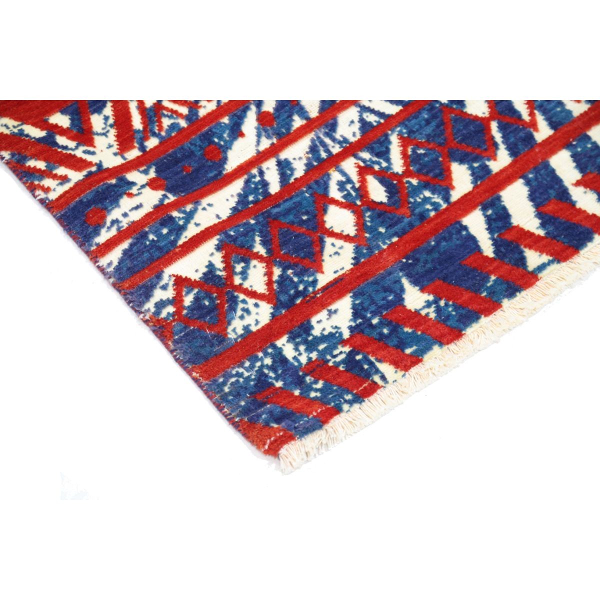 Dhanak 4x6 Machine-Made Washable Wool Rug - Colorful