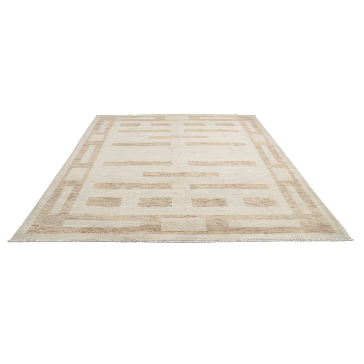 Modcar 8x10 Handmade Double Knotted Washable Wool Rug - Colorful
