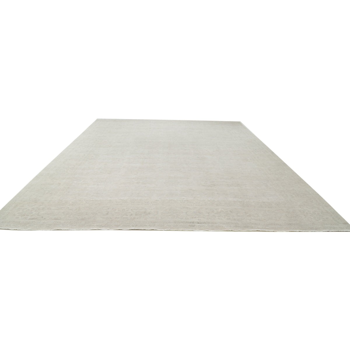Serenity 13x17 Handmade Double Knotted Washable Wool Rug - Soft Hues