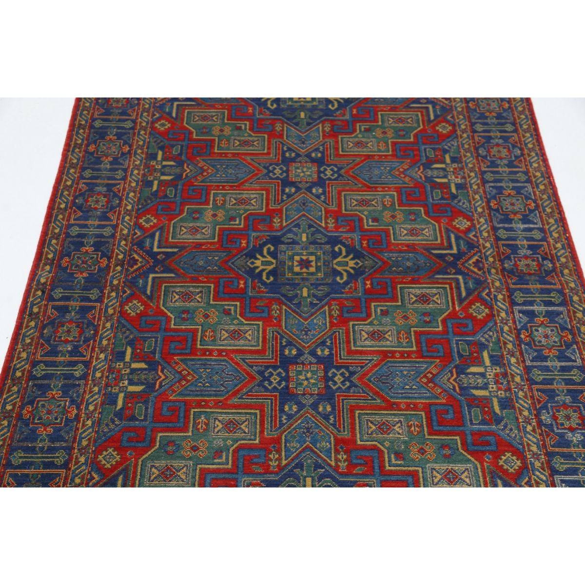 Gulshan-4'0" 4x6 Machine-Made Washable Wool Rug - Colorful