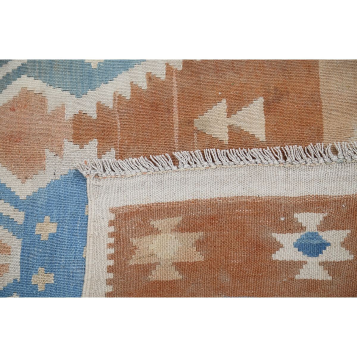 Kafkaas 5x7 Hand Woven Washable Wool Rug - Soft Hues