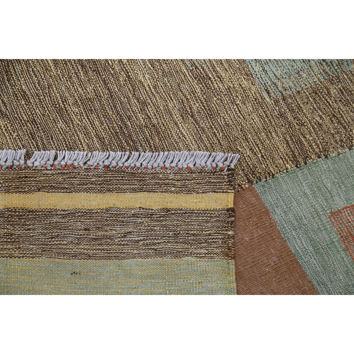 Kafkaas 5x7 Hand Woven Washable Wool Rug - Colorful