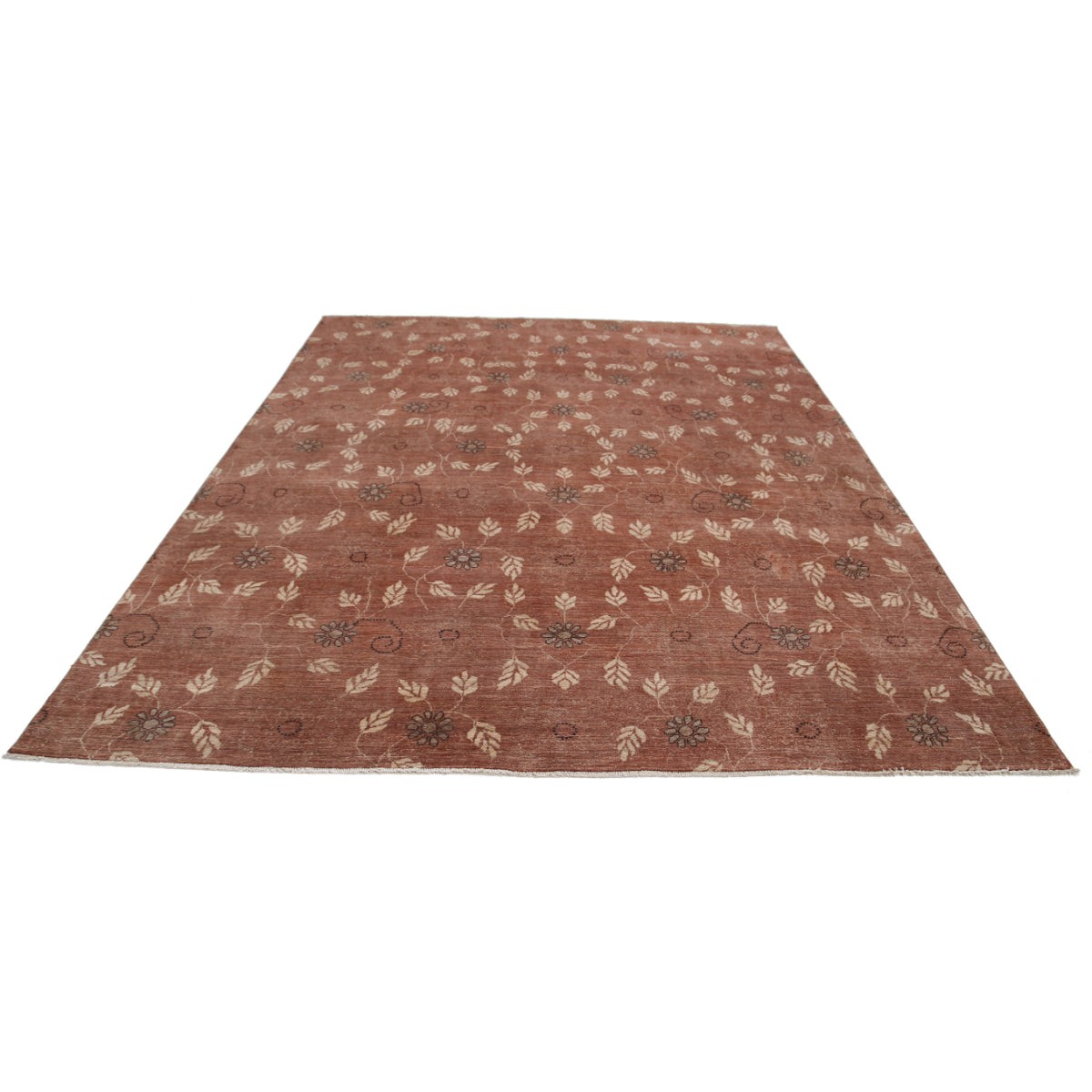 Modcar 8x10 Handmade Double Knotted Washable Wool Rug - Colorful
