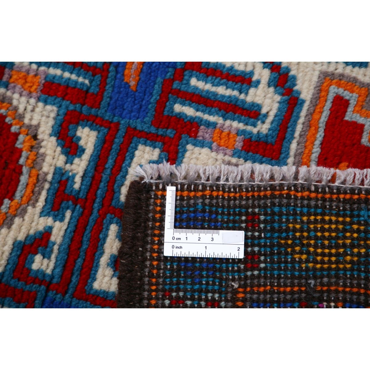 Revival 3x4 Handmade Double Knotted Washable Wool Rug - Colorful