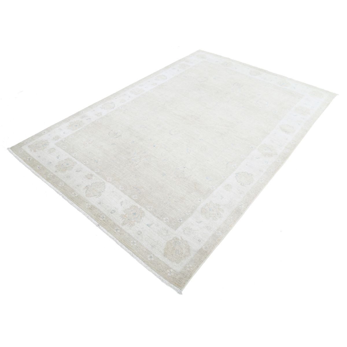 Serenity 5x8 Handmade Double Knotted Washable Wool Rug - Soft Hues