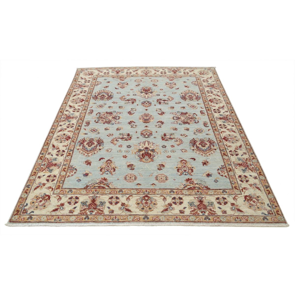 Ziegler 5x7 Handmade Double Knotted Washable Wool Rug - Colorful