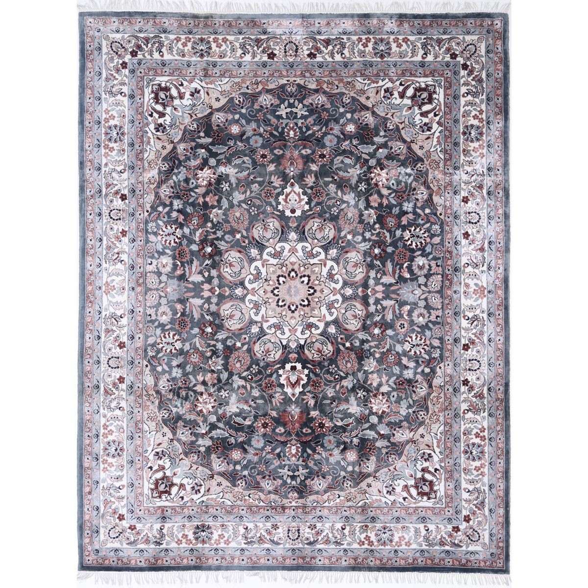 Legacy 9x12 Handmade Double Knotted Washable Art Silk Rug - Colorful