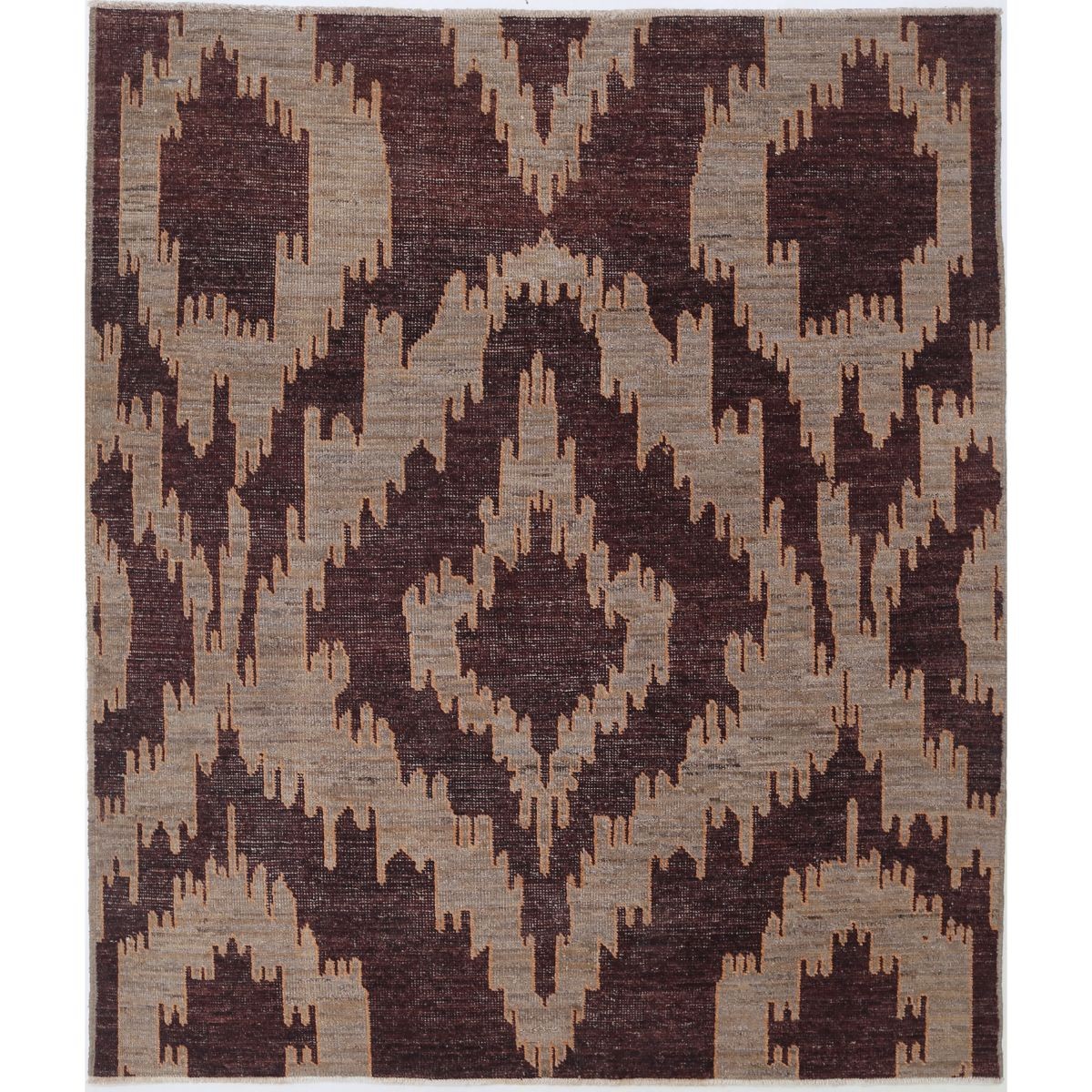 Revival 5x9 Handmade Double Knotted Washable Wool Rug - Colorful
