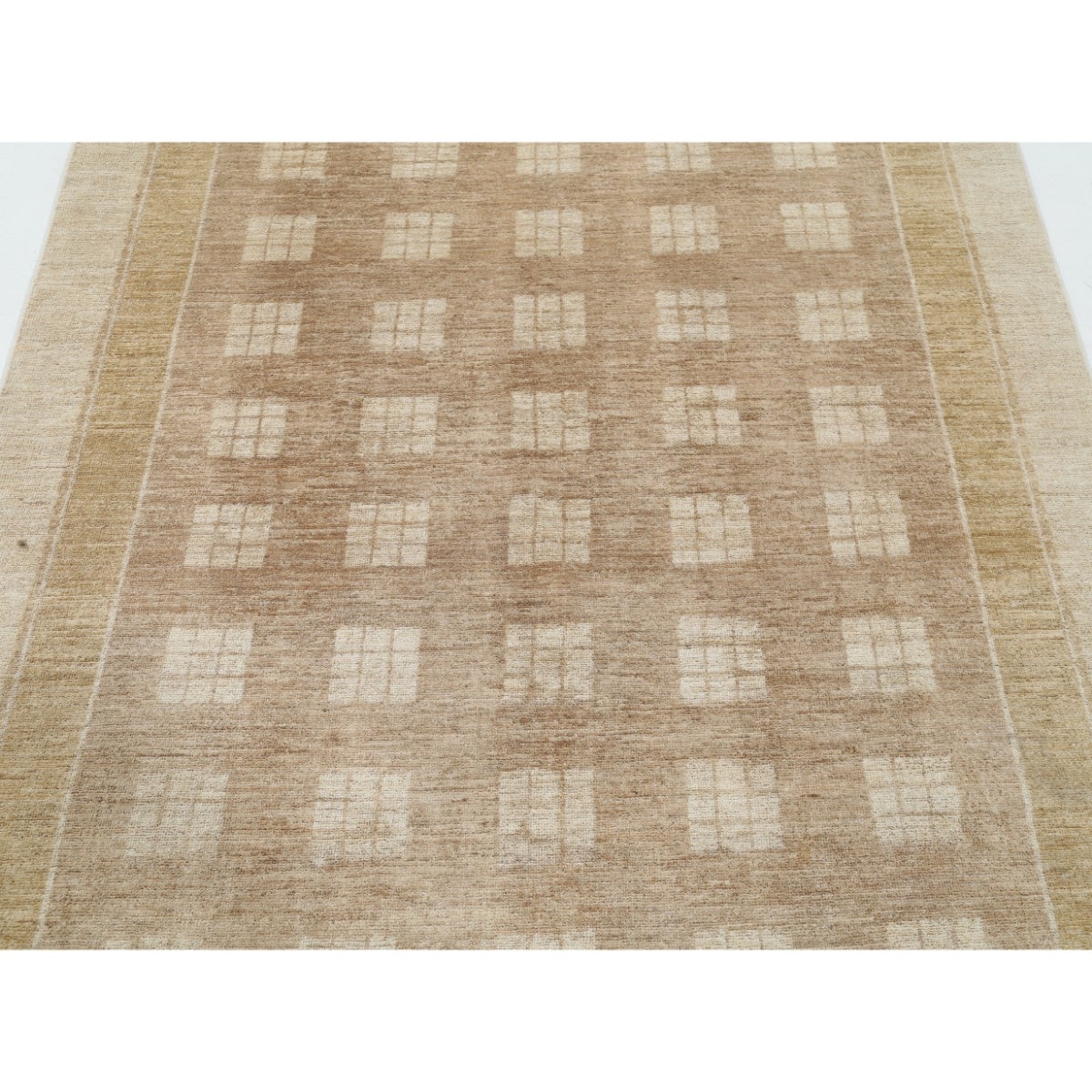 Modcar 5x6 Handmade Double Knotted Washable Wool Rug - Colorful