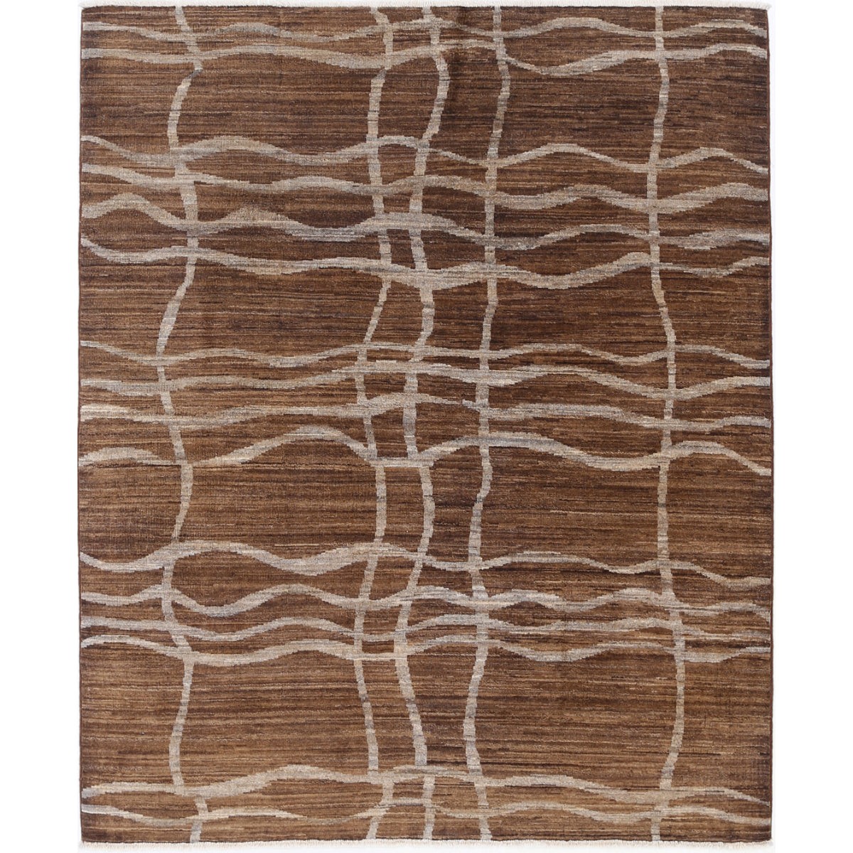 Modcar 5x6 Handmade Double Knotted Washable Wool Rug - Colorful