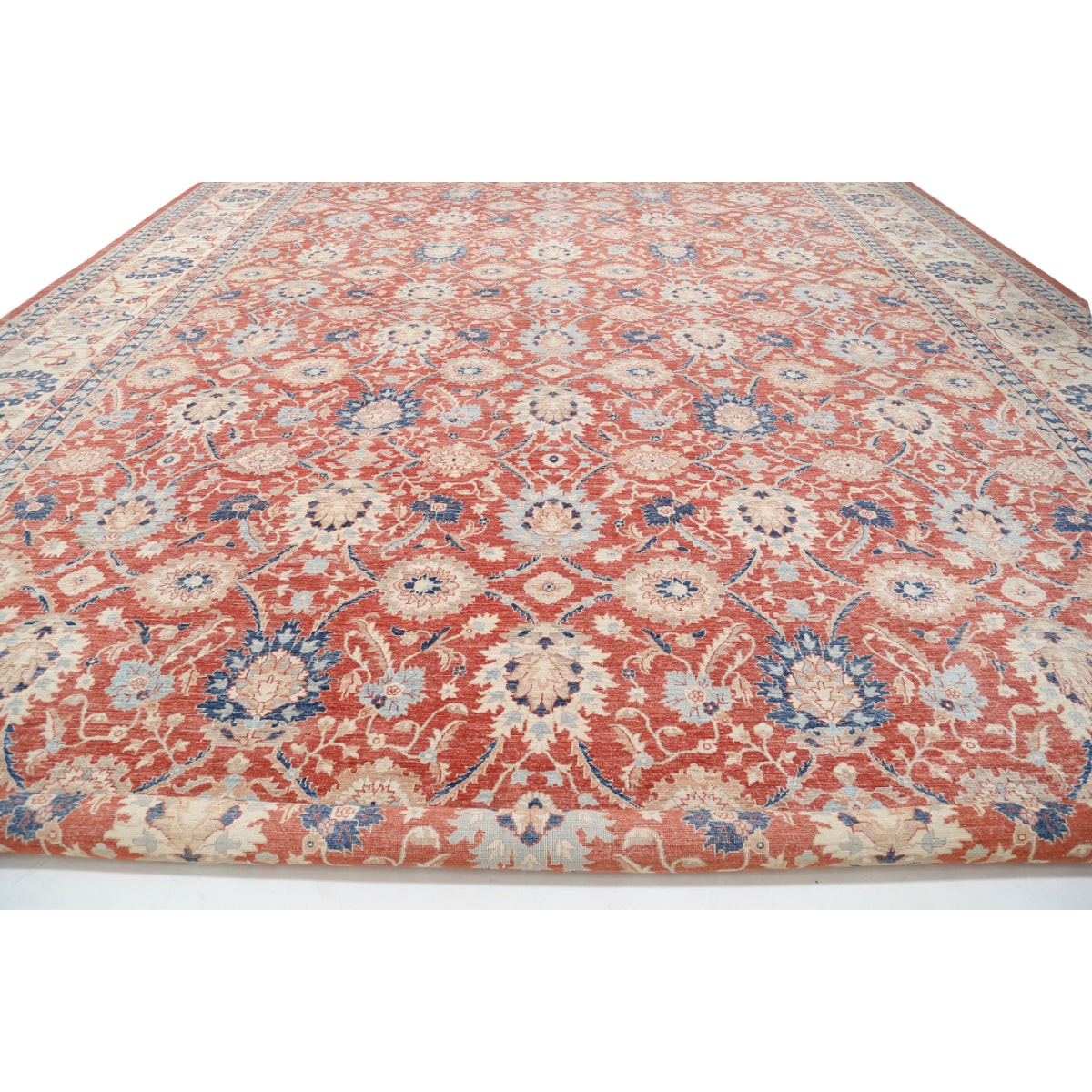 Ziegler 18x26 Handmade Double Knotted Washable Wool Rug - Colorful