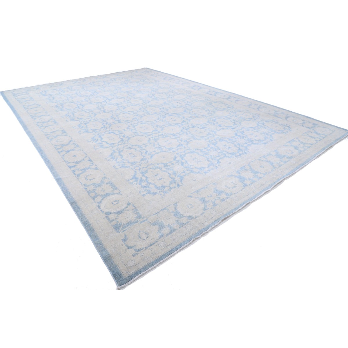Ziegler 12x17 Handmade Double Knotted Washable Wool Rug - Colorful
