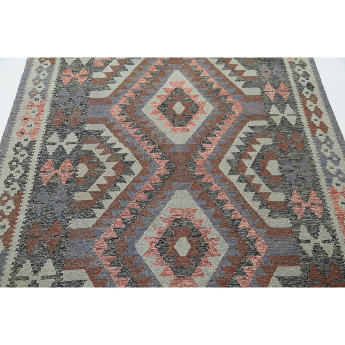 Kafkaas 5x7 Hand Woven Washable Wool Rug - Colorful