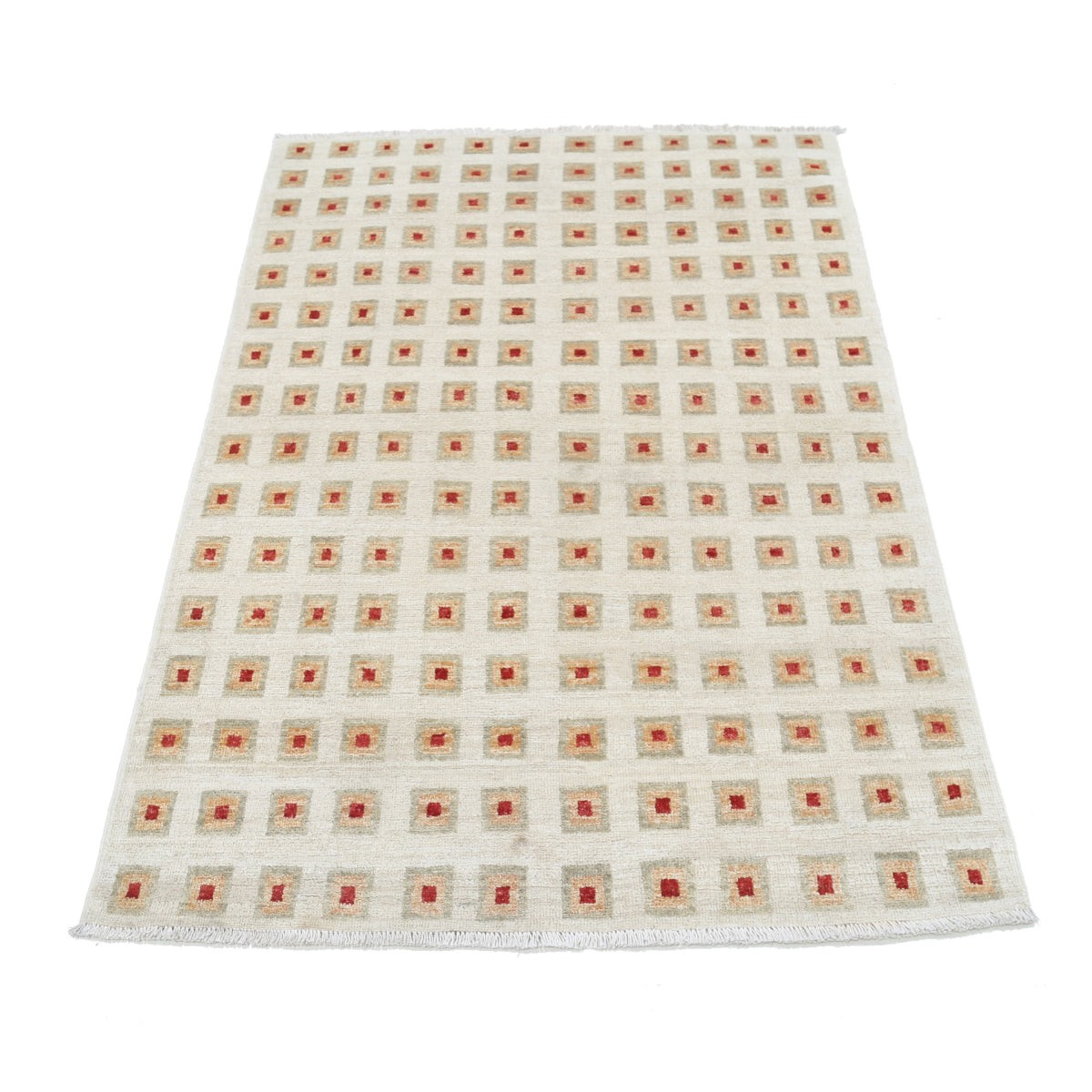 Modcar 3x5 Handmade Double Knotted Washable Wool Rug - Colorful
