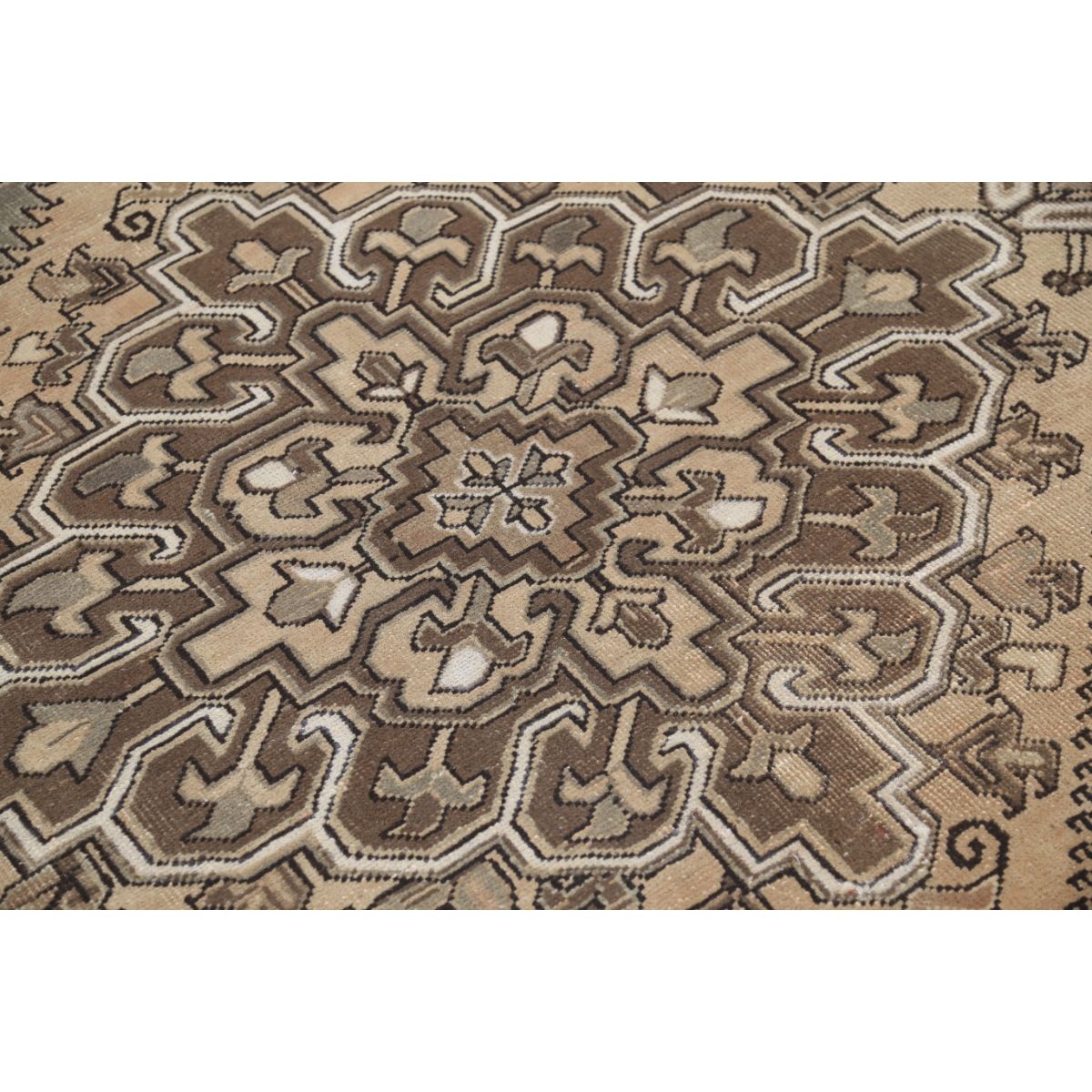 Vintage 10x12 Handmade Double Knotted Washable Wool Rug - Soft Hues