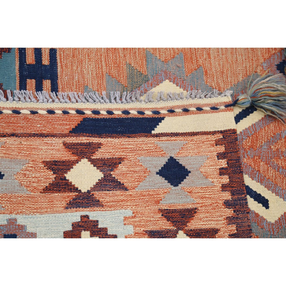 Kafkaas 5x7 Hand Woven Washable Wool Rug - Colorful