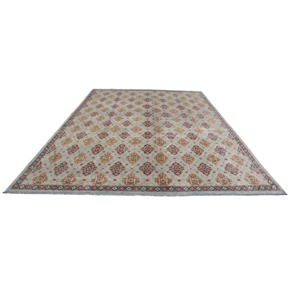 Revival 10x13 Handmade Double Knotted Washable Wool Rug - Colorful
