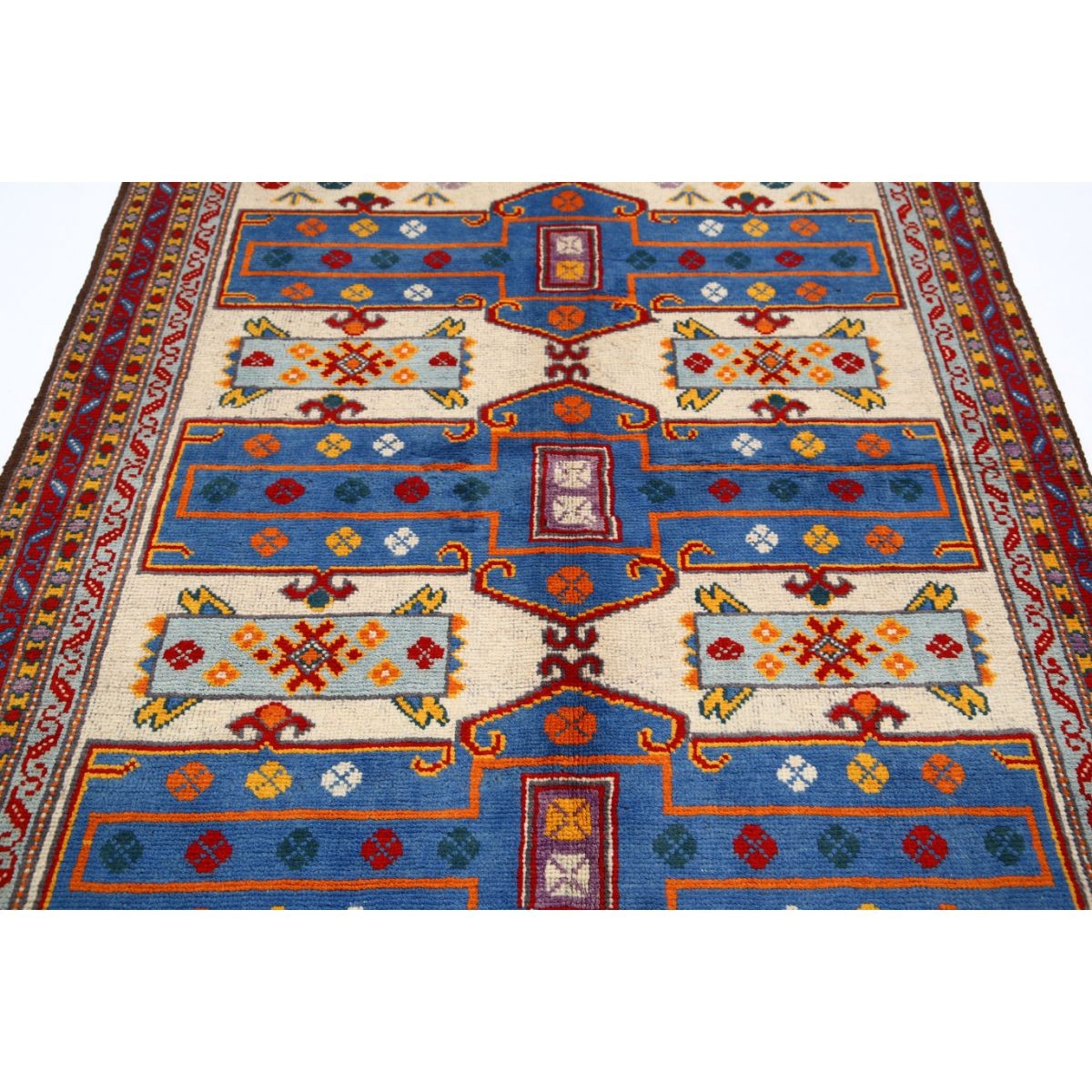 Revival 5x7 Handmade Double Knotted Washable Wool Rug - Colorful