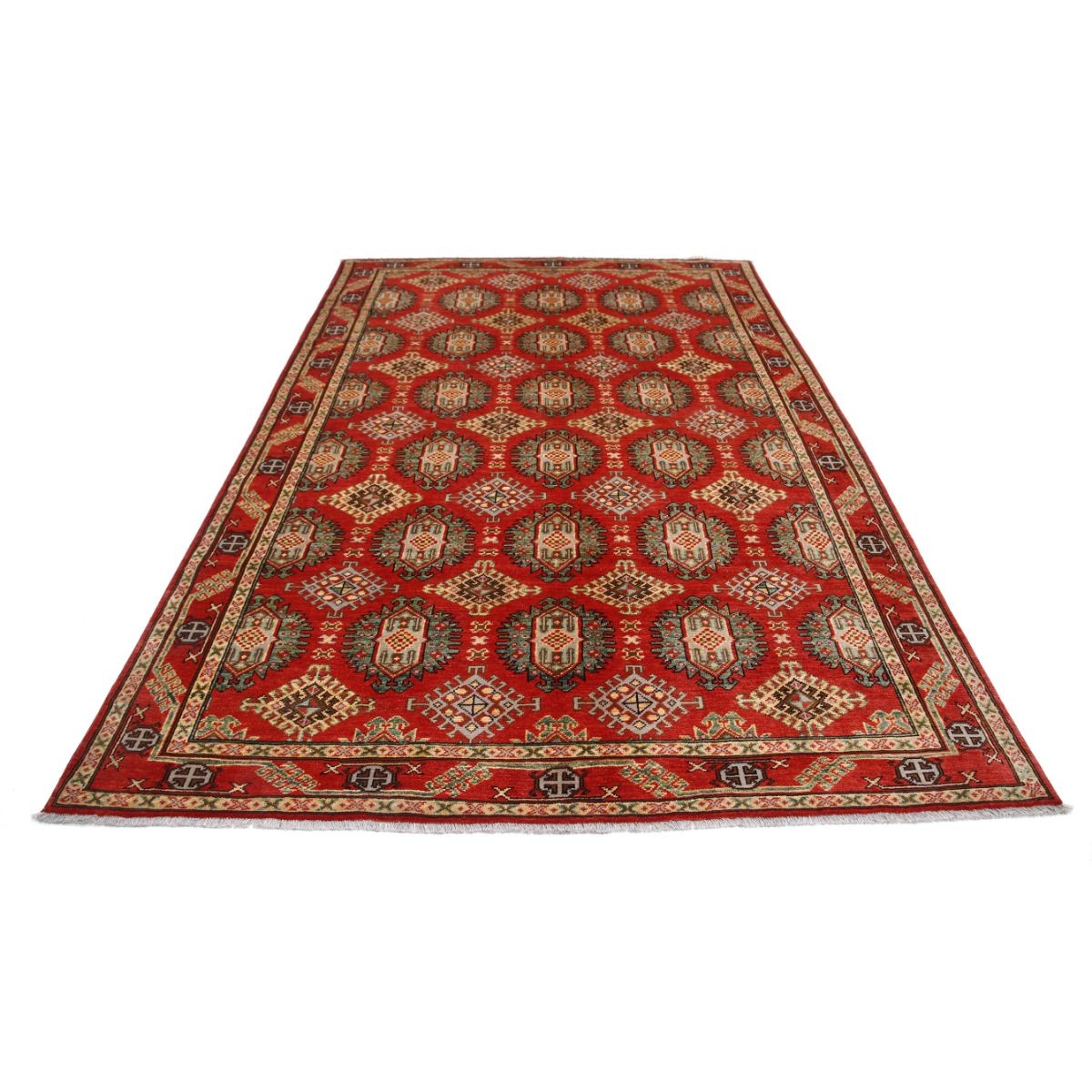 Revival 7x10 Handmade Double Knotted Washable Wool Rug - Colorful