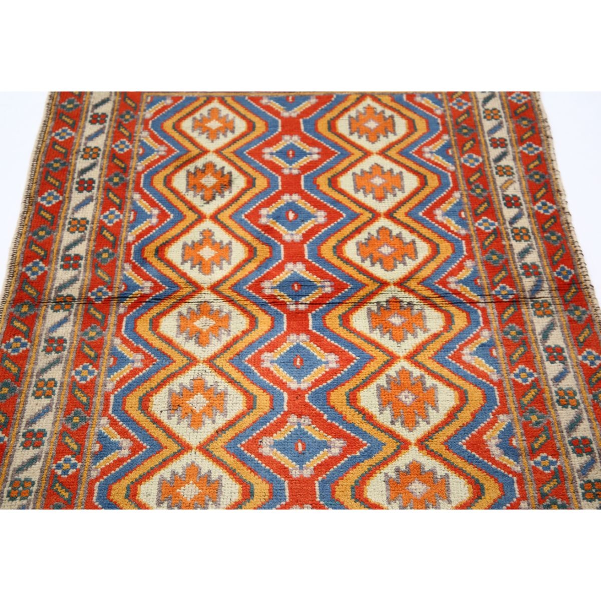 Revival 3x5 Handmade Double Knotted Washable Wool Rug - Colorful