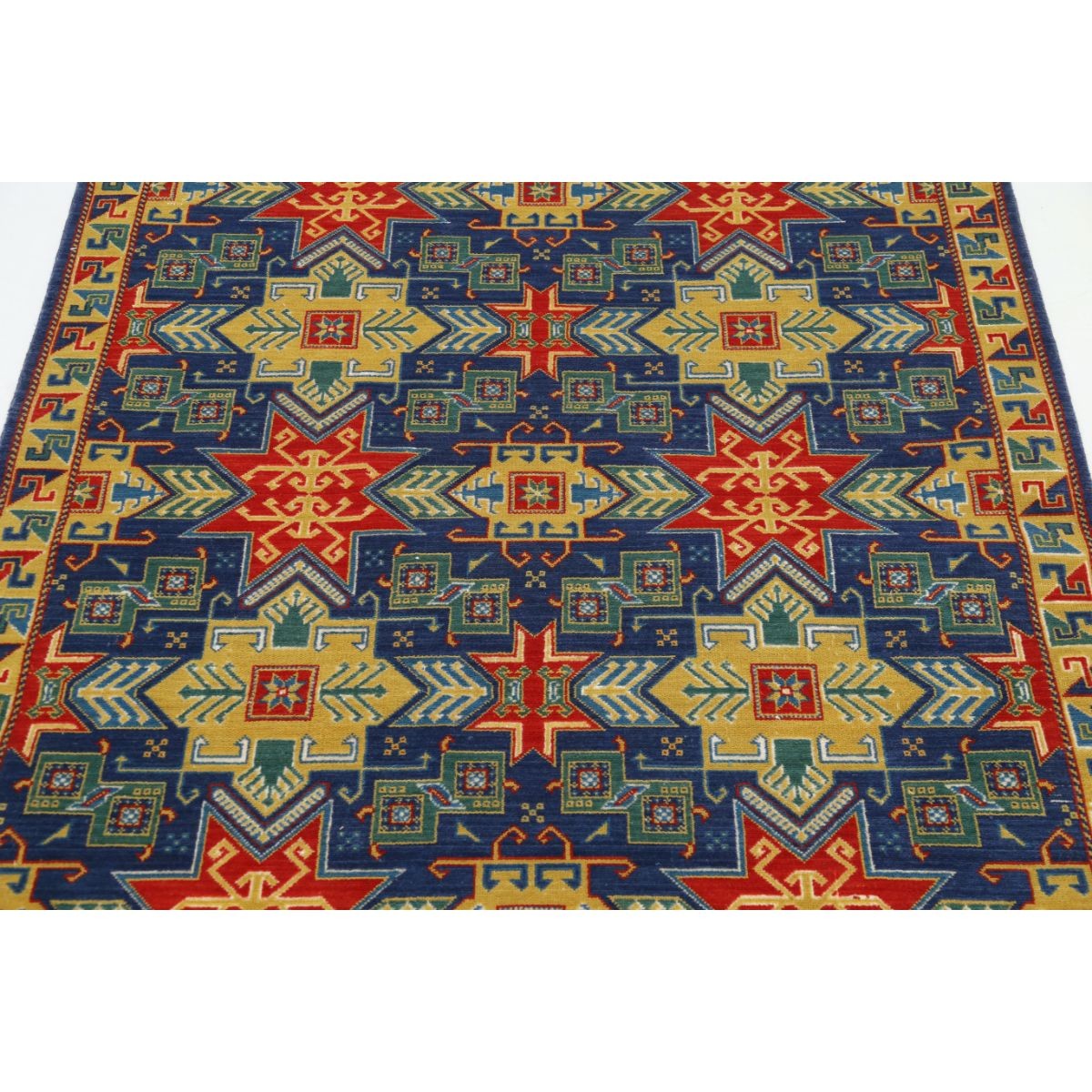 Gulshan-4'0" 4x6 Machine-Made Washable Wool Rug - Colorful